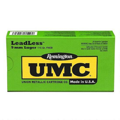 Remington UMC 9mm Luger Ammunition 50 Rounds FNEB 115 Grains