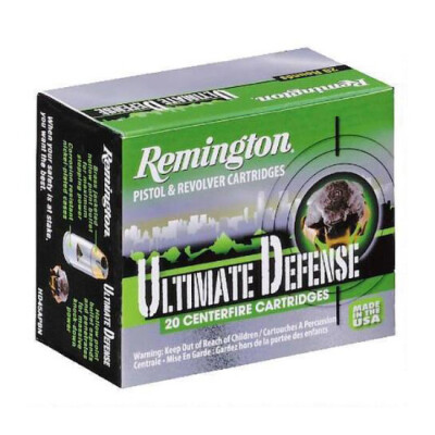 Remington Ultimate Defense 9mm Luger Ammunition 20 Rounds Bonded JHP124 Grain