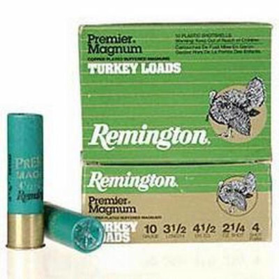 Remington Turkey 10 Gauge Shotshell 10 Rounds 3 1/2" #4 Plated 2 1/4 oz