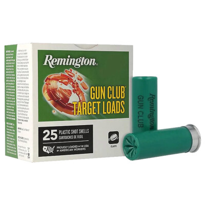 Remington Gun Club 12 Gauge Shotshell 250 Rounds 2 3/4" #7.5 Lead 1 1/8 Ounce GC127