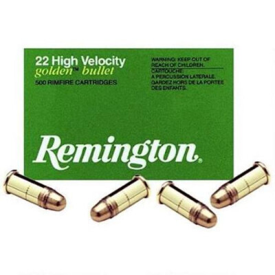 Remington High Velocity .22 Short Ammunition 100 Rounds Plated LRN 29 Grains
