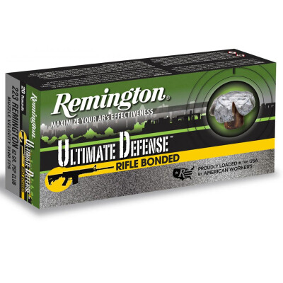 Remington Ultimate Defense .223 Remington Ammunition 20 Rounds PSP 62 Grain
