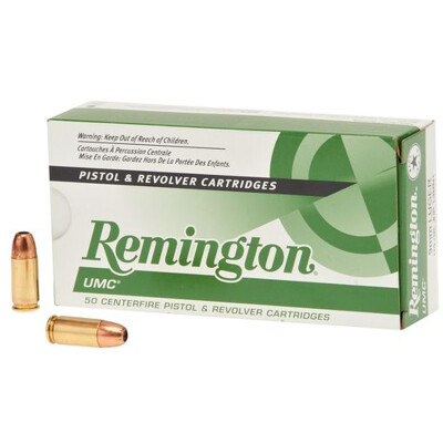 Remington UMC 9mm Luger Ammunition 50 Rounds JHP 115 Grains