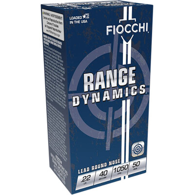Fiocchi Standard Velocity .22LR Ammunition 500 Rounds LRN 40 Grain