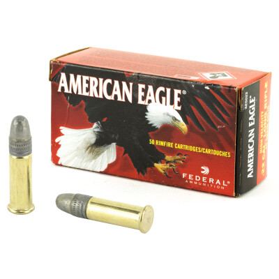 Federal American Eagle .22LR Ammunition 5000 Rounds LRN 40 Grain