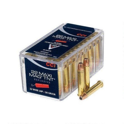 CCI Maxi-Mag TNT .22 WMR Ammunition 2,000 Rounds JHP 30 Grain