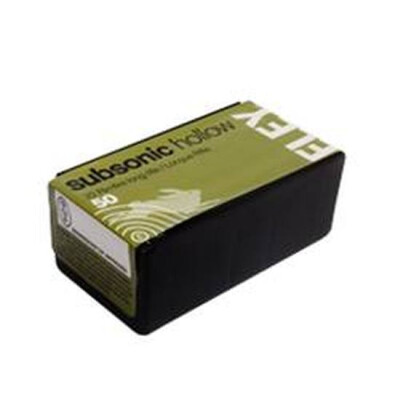 Eley Subsonic Hollow .22 Long Rifle Ammunition 50 Rounds LHP 38 Grain