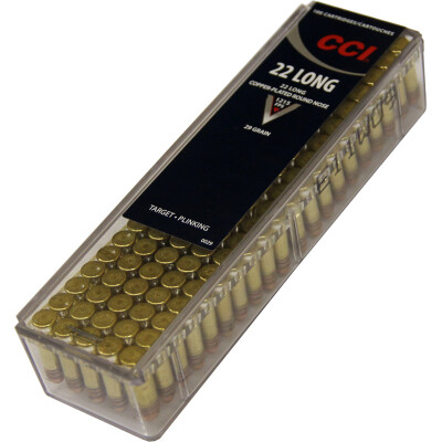 CCI .22 Long Ammunition 5,000 Rounds Copper Plated RN 29 Grain