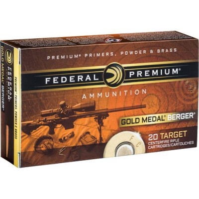 Federal Gold Medal Berger 6.5 Creedmoor Ammunition 20 Rounds OTM 130 Grain