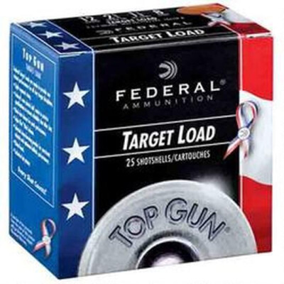 Federal Top Gun Sporting Red, White and Blue 12 Gauge Ammunition 25 Rounds 2-3/4" #8 Lead 1-1/8 oz