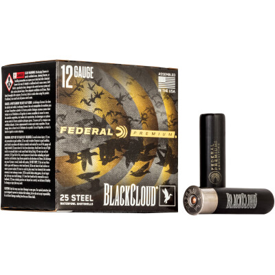 Federal Black Cloud 12 Gauge Ammunition 25 Rounds 3.5" #2 Steel