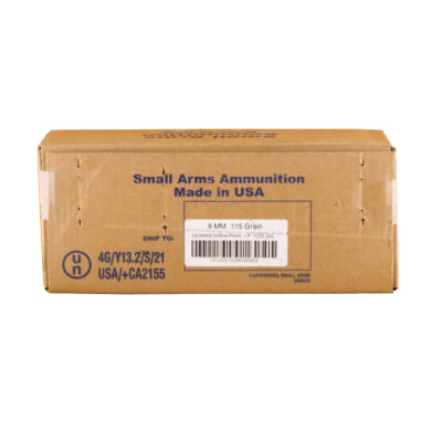 Armscor USA 9mm Luger +P Ammunition 1000 Rounds JHP 115 Grain