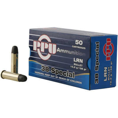 Prvi Partizan .38 Special Ammunition 50 Rounds LRN 158 Grain