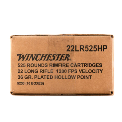 Winchester .22 Long Rifle Ammunition 5250 Rounds CPHP 36 Grain