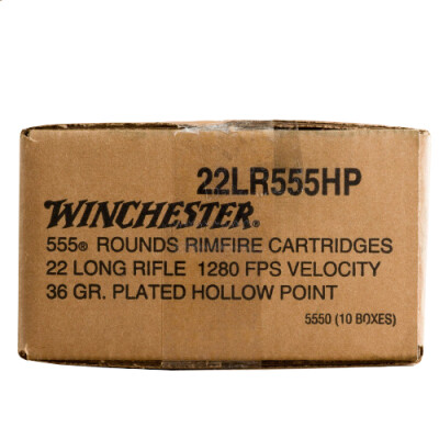 Winchester .22 Long Rifle Ammunition 5550 Rounds CPHP 36 Grain