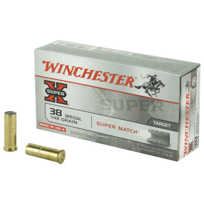 Winchester Super-X .38 Special Ammunition 50 Rounds LWC 148 Grain