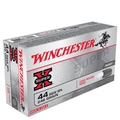 Winchester Super X .44 Special Ammunition 50 Rounds, LRN, 246 Grain