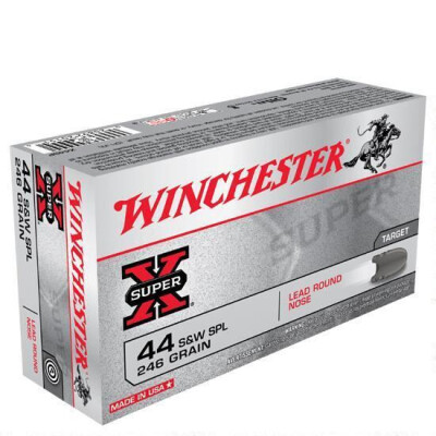 Winchester Super X .44 Special Ammunition 500 Rounds, LRN, 246 Grain