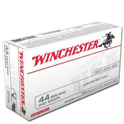Winchester USA .44 Magnum Ammunition 500 Rounds JSP 240 Grain