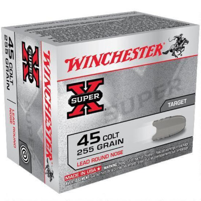 Winchester Super X .45 Colt Ammunition 20 Rounds, LRN, 255 Grain