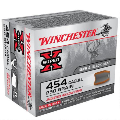 Winchester Super X .454 Casull Ammunition 20 Rounds, JHP, 250 Grain