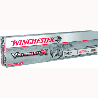 Winchester Varmint X .22-250 Remington Ammunition 40 Rounds, PT, 55 Grains