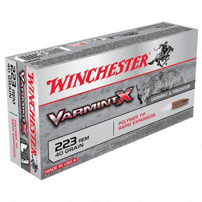 Winchester Varmint X .223 Remington Ammunition 20 Rounds Polymer Tip 40 Grain