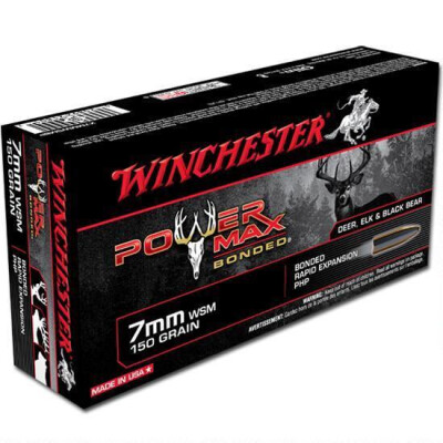 Winchester Power Max 7mm WSM Ammunition 20 Rounds PHP 150 Grains X7MMWSMBP