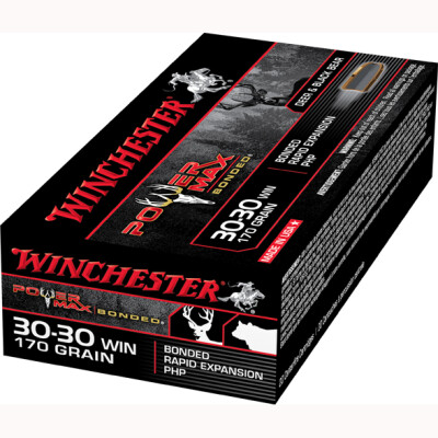 Winchester Power Max .30-30 Winchester Ammunition 20 Rounds Bonded HP 170 Grains X30303BP