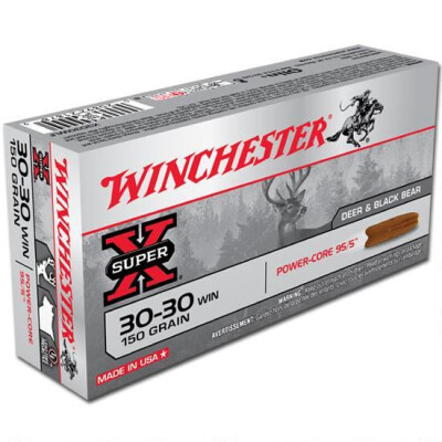 Winchester Power Core .30-30 Winchester Ammunition 20 Rounds Lead Free HP 150 Grains X3030WLF