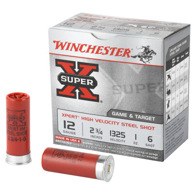 Winchester Super X Expert 12 Gauge Shotshell 25 Rounds 2 3/4" #6 Steel 1 Ounce