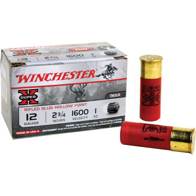 Winchester Super X Shotshell 12 Gauge 15 Round Value Pack 2 3/4" 1oz Rifled Slug HP