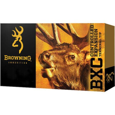 Browning BXC 7mm Rem Mag Ammunition 20 Rounds Brass Tip 155 Grain