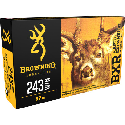 Browning BXR .243 Winchester Ammunition 20 Rounds BXR 97 Grains B192302431