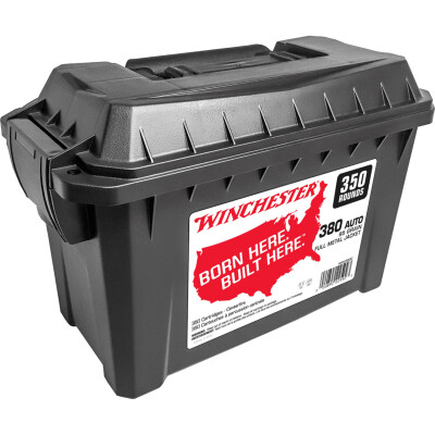 Winchester .380 Auto Ammunition 350 Rounds FMJ 95 Grains