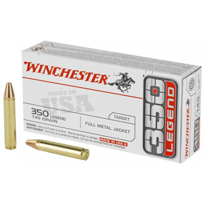 Winchester USA .350 Legend Ammunition 20 Rounds FMJ 145 Grain