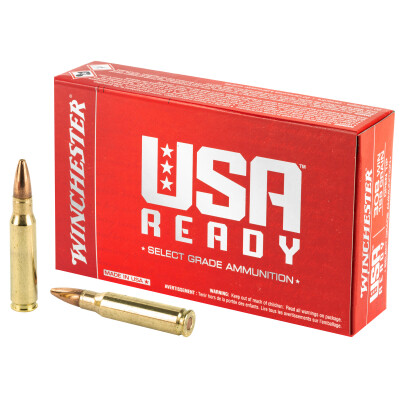 Winchester USA Ready .308 Winchester Ammunition 20 Rounds Open Tip 168 Grain