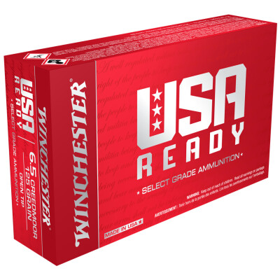 Winchester USA Ready 6.5 Creedmoor Ammunition Open Tip FMJ 125 Grains
