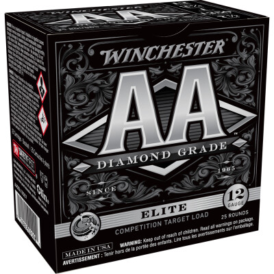 Winchester AA Diamond Grade 12 Gauge Shotshell 25 Rounds 2 3/4" #7.5 1 Ounce