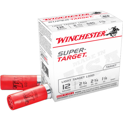 Winchester AA Super Target 12 Gauge Ammunition 25 Rounds 2 3/4" #9 Lead 1-1/8 oz