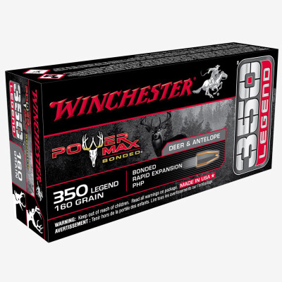 Winchester Power Max .350 Legend Ammunition 20 Rounds Bonded PHP 160 Grain
