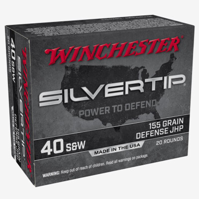 Winchester Silvertip .40 S&W Ammunition 200 Rounds JHP 155 Grains W40SWST