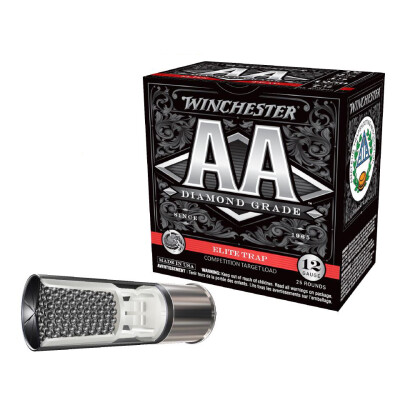 Winchester AA Diamond Grade Elite Trap 12 Gauge Shotshell 25 Rounds 2 3/4" #7.5 Shot 1 1/8 Ounce