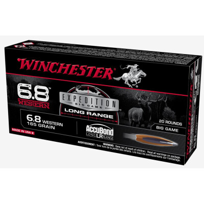 Winchester Expedition 6.8 Western Ammunition 20 Rounds AccuBond PT 165 Grain