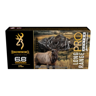 Browning Long Range Pro Hunter 6.8 Western Ammunition Tipped GameKing 175 Grain 20 Rounds