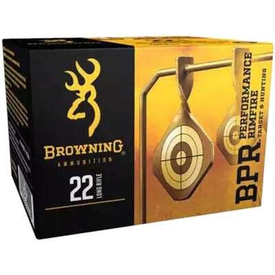 Browning BPR .22 LR Ammunition 400 Rounds HP 36 Grains 1280 fps