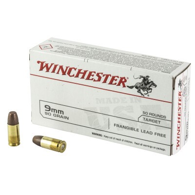 Winchester 9mm Luger Ammunition 500 Rounds Frangible 90 Grains
