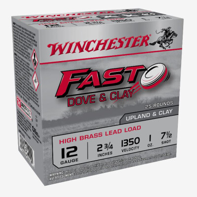Winchester Fast Dove & Clay 12 Gauge Shotshell 250 Rounds 2 3/4" #7.5 Shot 1 Ounce