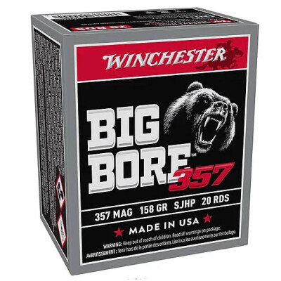 Winchester Big Bore .357 Magnum Ammuniton 20 Rounds 158 Grain JSP