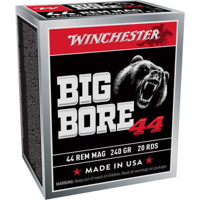 Winchester Big Bore .44 Magnum Ammuniton 20 Rounds JSP 240 Grain